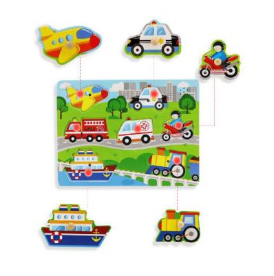 China Cartoon Wooden Children's Jigsaw Toys Puzzle Educational Children Toys Baby Building Block Cartoon Wooden Children's Jigsaw Toys Fun Educational Jigsaw Puzzle for sale