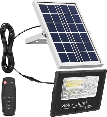 China Garden Flood Light Solar Flood Light 6000K Ip65 Solar Power Security Light Remote Bright White Waterproof Automotive for sale