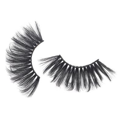 China High Quality Natural Vegan 3d Curly Soft Natural Strip Lashes Silk Eyelash for sale