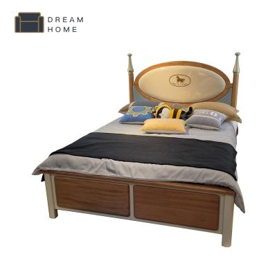 China High End European Style Wooden Furniture Queen Size Solid Wood Bedroom Bed Solid Wooden Beds For Bedroom 1.5m for sale