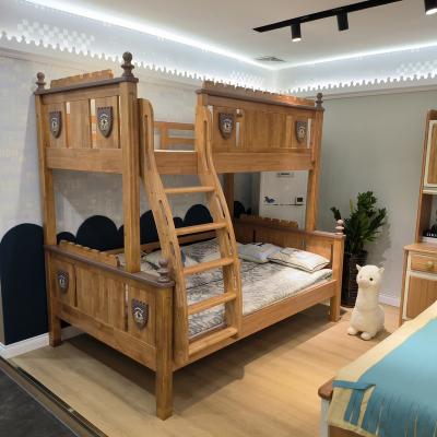 China Foshan EUROPEAN EUROPEAN Wooden Large Furniture Design Bunk Bed Kids Bedroom Double Style 1.2m Double Beds For Bedroom for sale