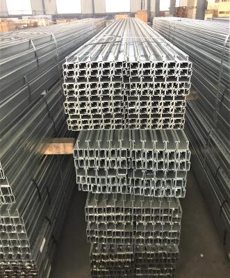 China In Building Construction Metal Frame - 41mm Channel Styles Steel Strut Channel For Electrical And Mechanical Support Systems for sale