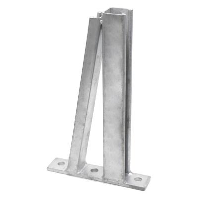 China Q235 320mm length hot dip galvanized cantilever brackets with arm wall plate welded on strut profile for simplify fixing for sale