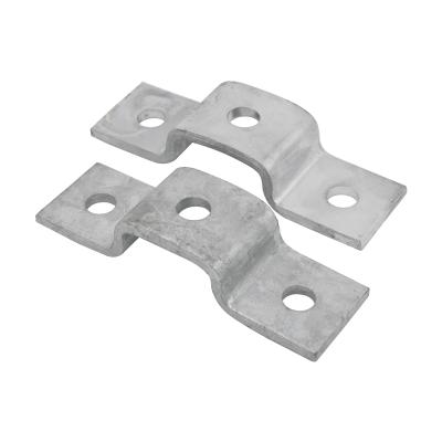 China TF401 Easy Fix HDG 6mm Three Hole U Shape Offset Tee Bracket To Assemble With 41x21mm Channel Customized for sale