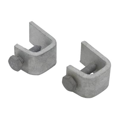 China Easy Assembly TF606 Hot Dip Galvanized 6mm Thickness End Bracket Including M12x40mm Bolt For Assembling With Customized Channel for sale