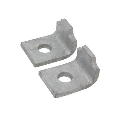 China TF605 Easy Fixing L Form Hot Dip Galvanized 6mm Thickness One Hole Internal Bracket For Assembling With Customized Channel for sale