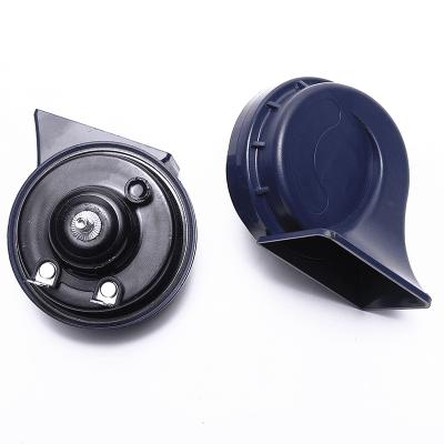 China Plastic/ABS Factory Outlet 80MM Dark Blue Color Klaxon Horn 12V/24V Longevity Horn Snail High for sale