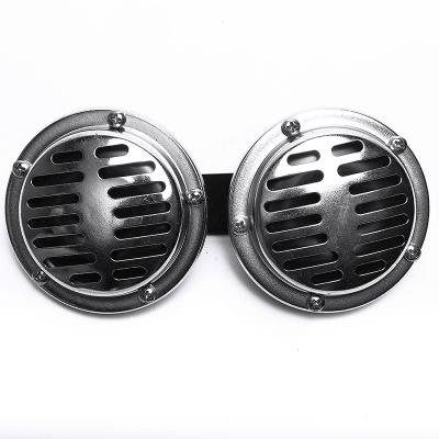 China High Quality OEM 12v 24v 110db Motorcycle Car Waterproof Custom Electric Disc Horns Universal Chromed Horn for sale