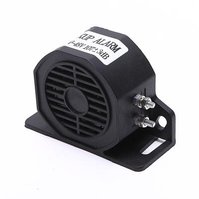 China ABS/Plastic Manufacturers Supply 12v-48v Buzzer Reversing 107db Black Parking Aid High Quality Reversing Buzzer for sale