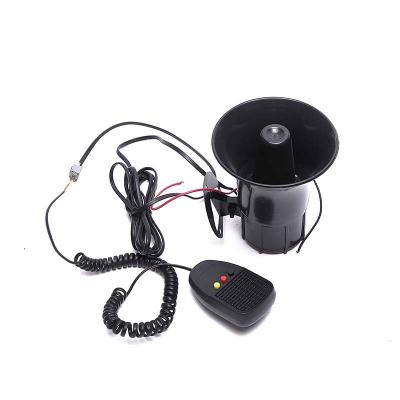 China ABS Manufacturers Supply High Quality Black Microphone 110dB Horn Police Horn Siren for sale