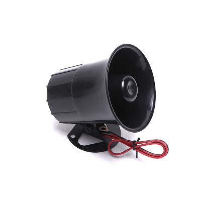 China ABS Factory Wholesale Price 110dB Car Police Siren Horn Scary Round Shape Black Police Horn for sale