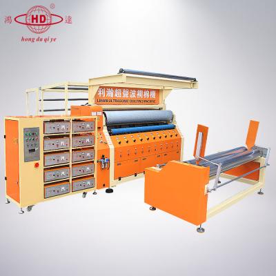 China Head moved ultrasonic automatic quilting machine, ultrasonic mattress cover quilting embossing machine. for sale