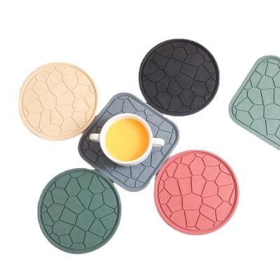 China Sustainable Kitchen Sustainable Ware Fit Around Thick TPR Pad Coffee Coaster Place Mat Kettle Heat Insulation Table Pad For Table for sale