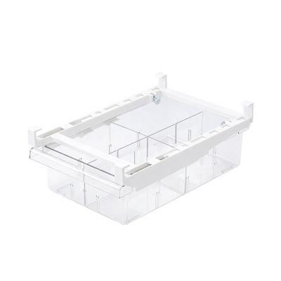 China Factory New Transparent Freshness Storage Box Refrigerator Storage Box Kitchen Plastic Storage Cantainer Household Goods Fruit Vegetable Drawer Crate for sale