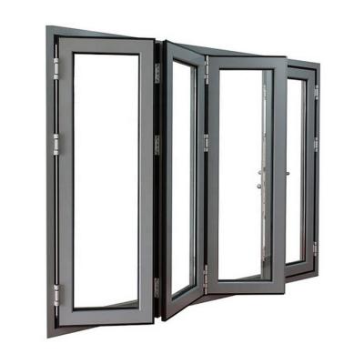 China Magnetic Aluminum Folding Screen AS2047 Double Glazing Windows for sale