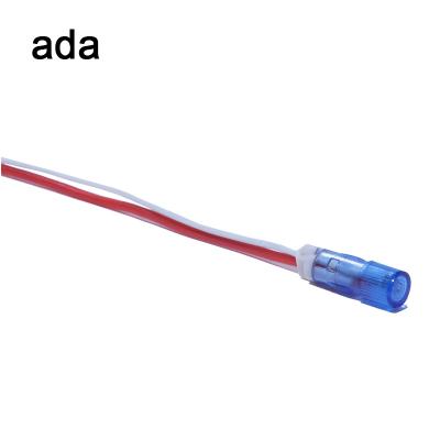 China A-10-3 ADA Blue Color PC Led Neon Light / 110v 6mm Indicator Light for sale