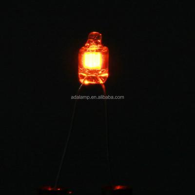 China NE-2 Red Neon Light Bulb Glass Resistor for sale