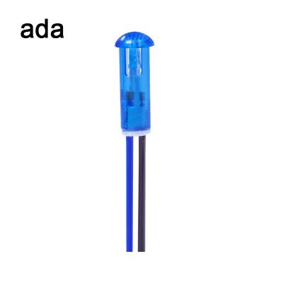 China Exquisite workmanship 8mm voltage 12v mini led indicator light with 8mm wire for sale