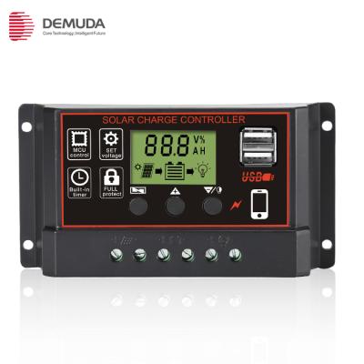 China Cheap Price High Voltage 24V PWM LCD Display Charger Controller Instructions 12 Volt Solar PV System 10A 20AMP ​​30A Charge Controller for sale