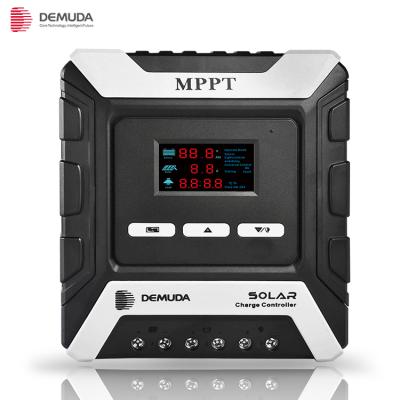 China Photovoltaic Charger Controller DEMUDA Panels LCD Display 10/30/40/50/60/20A 80AMP High Voltage 12 Volt 24/48V MPPT Solar Charge Controller for sale