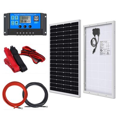 China Home Application DEMUDA Wholesale 10A Battery Controller 30W Outdoor Waterproof Monocrystalline Solar Panel Kit For Grid for sale