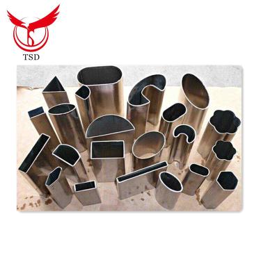 China For Decoration Single - Polished Special Shaped Slot / Elliptical / Irregular / Hexagon Stainless Steel Pipe for sale