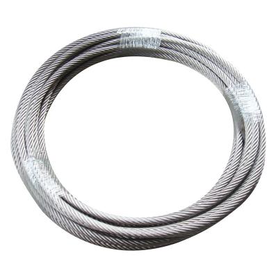 China Industry AISI 304 316 DIN EN12385 Stainless Steel Wire Rope 3mm 4mm 5mm 6mm 7mm 8mm 9mm 10mm for sale