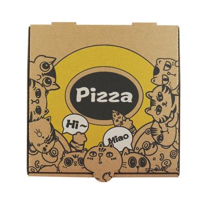 China Recyclable 7 8 9 10 12 inch custom pizza box pizza delivery box factory supply packaging box for sale