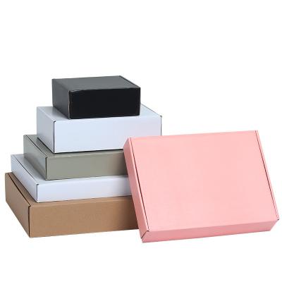 China Custom Recycled Materials Logo Underwear Cardboard Box Shipping Express Box Cosmetics Set Corrugated Cosmetics Skin Care Products Packing Box for sale