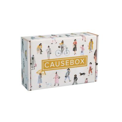 China Recycled Materials Customized Logo Underwear Cardboard Shipping Express Box Cosmetics Set Corrugated Cosmetics Skin Care Products Packing Box for sale