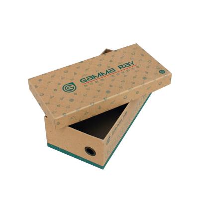 China Recyclable Custom Logo E Groove Apparel Packaging Paper Box Corrugated Mailing Mailer Shoe Boxes for sale