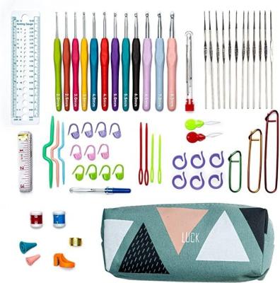 China DIY Craft Knitting Hot Selling Colorful Crochet Hooks Set For Beginners Crochet Set Factory Direct Supply for sale