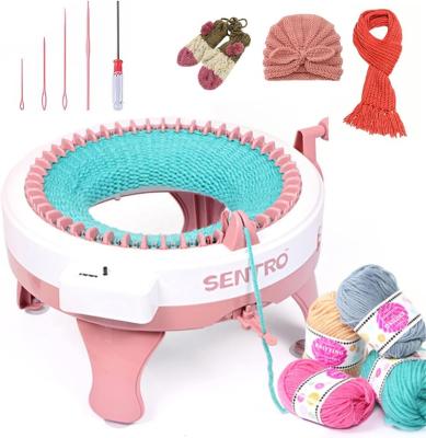 China Household DIY Knitting Convenient New Design Sentro Knitting Machine 48 Needle Hand Circular Knitting Machine Toy for Kids for sale