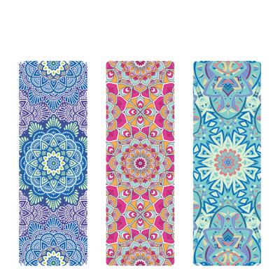 China Best Selling Eco-Friendly Amazon Travel Suede Natural Rubber Microfiber Yoga Mat With High Quality for sale