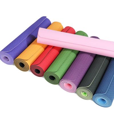 China Eco Friendly Morden Gym Fitness Anti Slip 6mm Tape Yoga Mat With Private Logo for sale