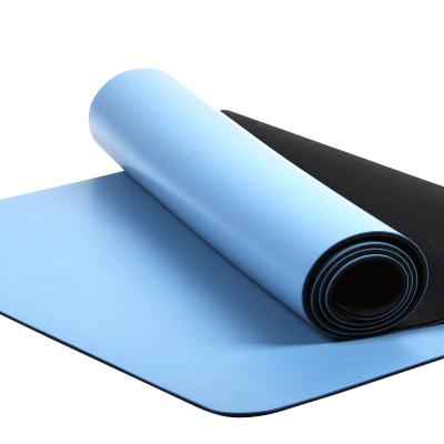 China Morden 2021 high quality eco-friendly blue PU+RUBBER non slip fitness exercise yoga mats for women and men for sale