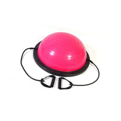 China Best private label yoga strength balance ball bosuing yoga balance ball pink high quality exercise half workout for sale