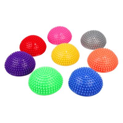 China PVC Exercise Training Ballpoint Pen Balance Ball PVC Gym Pilates Sport Fitness Massage Half Balance Ball HALF Ball for sale