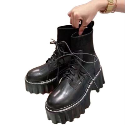 China Fashion Trend Chunky Boots Platform Ladies Ankle Boots design rejects for female style Chunky Comfortable Shoes Boots For Russia for sale