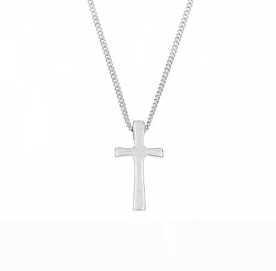 China FASHIONABLE High Quality Custom Jewelry 925 Pendant Cross Fashion Necklace Silver Jewelry for sale