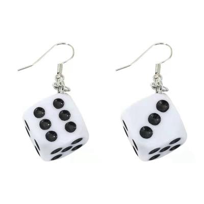 China Factory Wholesale Price High Shiny Polished Acrylic Resin Dies Earrings Jewelry, Dangle Silver Earrings for sale