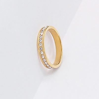 China New Trendy Fashion Luxury Gold Ring Women Diamond Gemstone Jewelry Custom Made Engagement Rings for sale