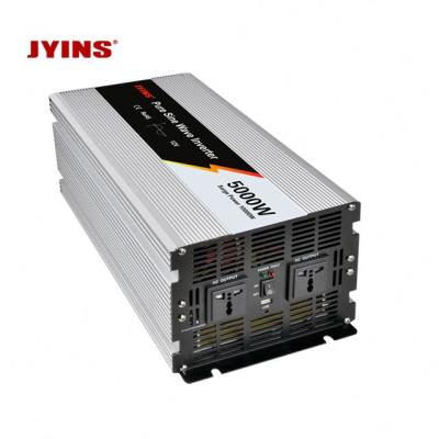 China Aluminum Alloy 12V 24V 48V DC To AC 110v 220v 5000W Pure Sine Wave Power Inverter for sale