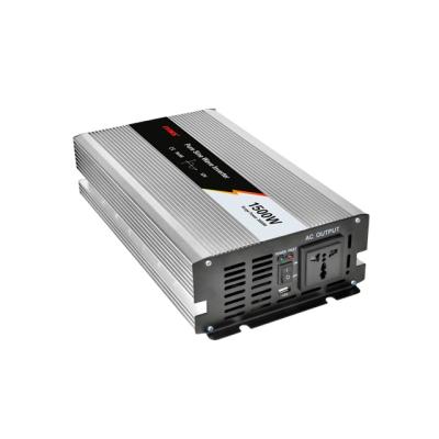 China Aluminum alloy 1500W 12v 24v 48v dc to ac 110v 220v pure sine wave power inverter for sale