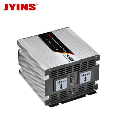 China Aluminum Alloy 12V 24V 48V DC to AC 110v 220v 600W Pure Sine Wave Power Inverter with Charger for sale