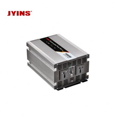 China Pure aluminum alloy 1000W 12v 220v sine wave power inverter with battery charger for sale