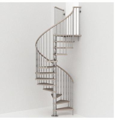 China Modern Glass Step Design Stainless Steel Stairs Round Glass Circular Floating Spiral Staircase for sale