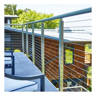 China 2021 Hot Sale Modern Design Customizable Outdoor High Quality Stainless Steel Cable Railing Villa Modern Design for sale