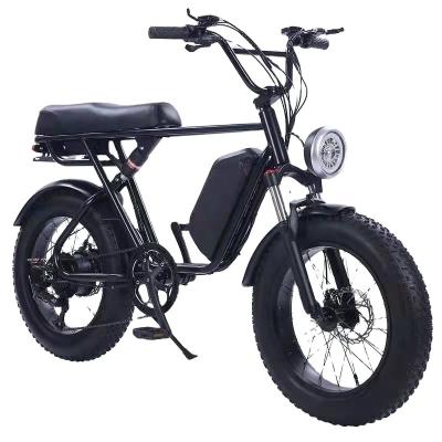 China Hotsell adult outdoor 20 inch big snow mountain fat tire electric bikes motor bike motorcycle 500W motor electric city bicycle for sale