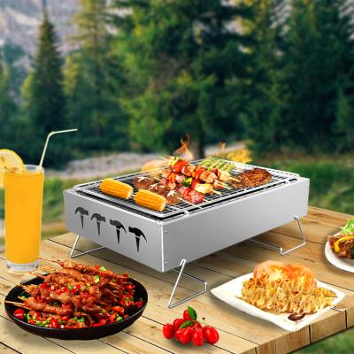 China Large Adjustable Size Charcoal OEM qcsiko portable camping folding table bbq grill for sale